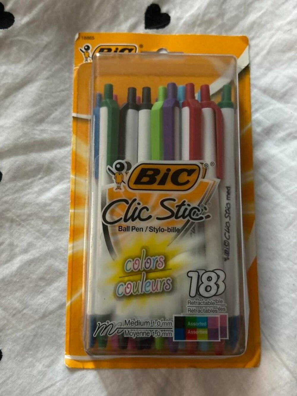 New Bic Clic Stic Colorful Ball Point Pens